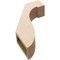 Ekena Millwork 5-inch W x 16-inch D x 22-inch H Del Monte Rough Cedar Woodgrain TimberThane Knee Brace, Primed BRCUR05X16X22DELRCPR - alternate 3
